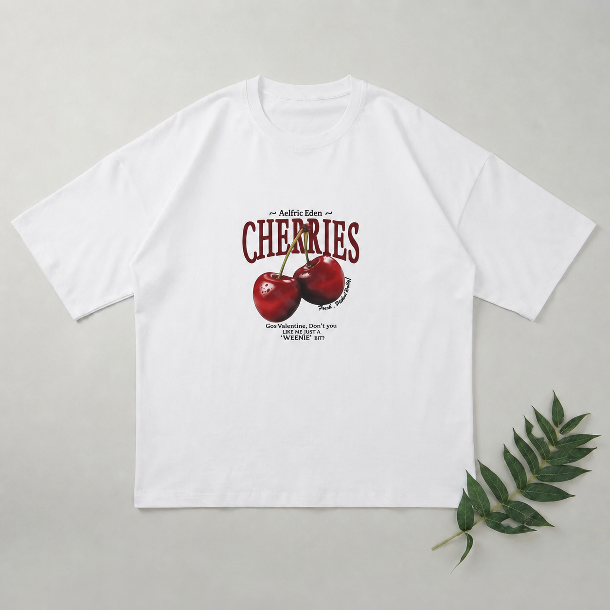 تیشرت سفید گیلاس🍒 _تیشرت summer cherry